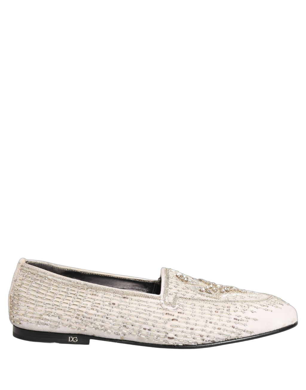 Dolce & Gabbana White Slip On Loafers for Men alternate view