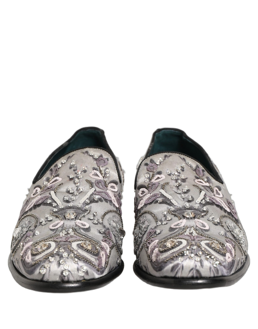 Dolce & Gabbana White Slip On Loafers for Men detail view