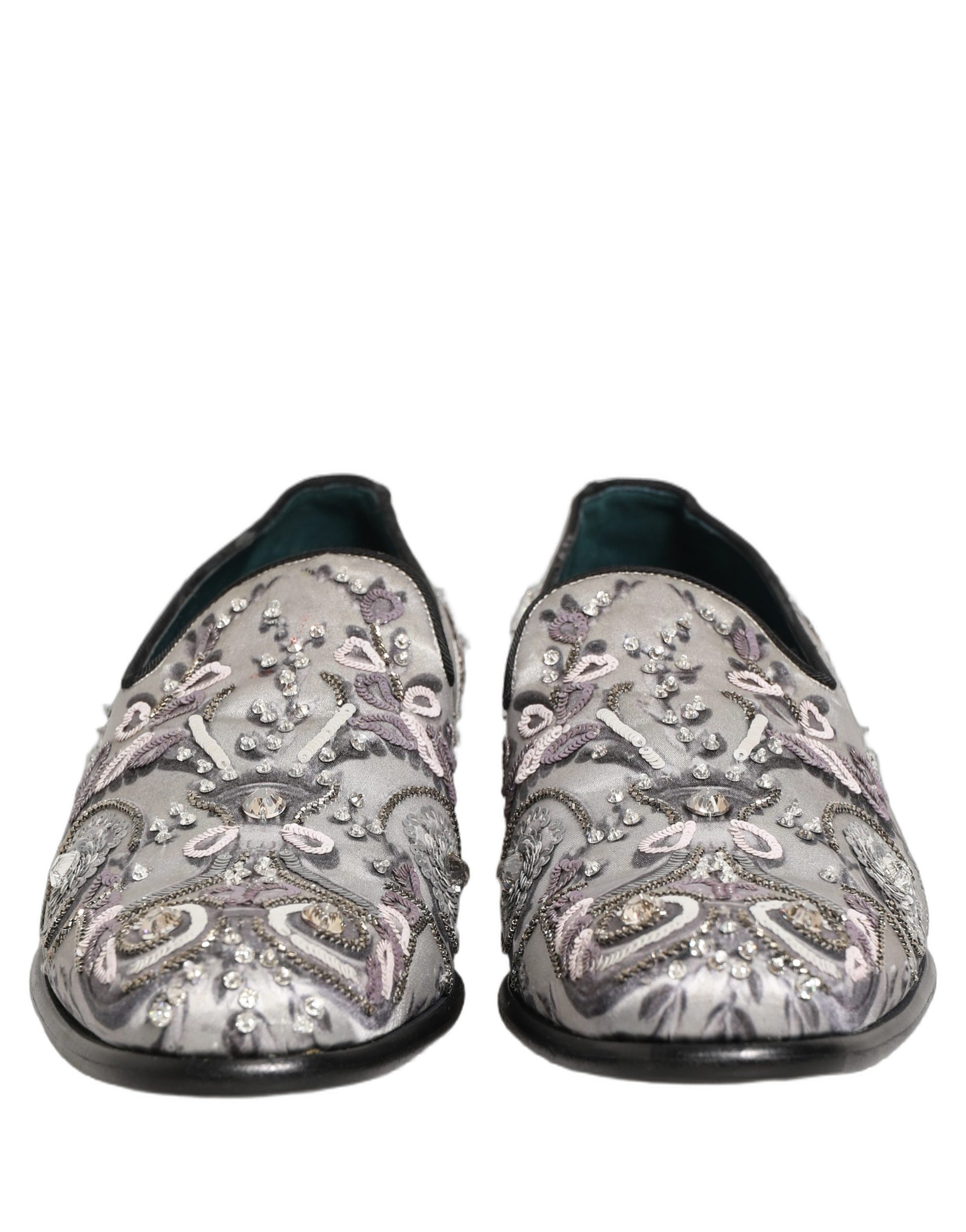 Dolce & Gabbana White Slip On Loafers for Men detail view