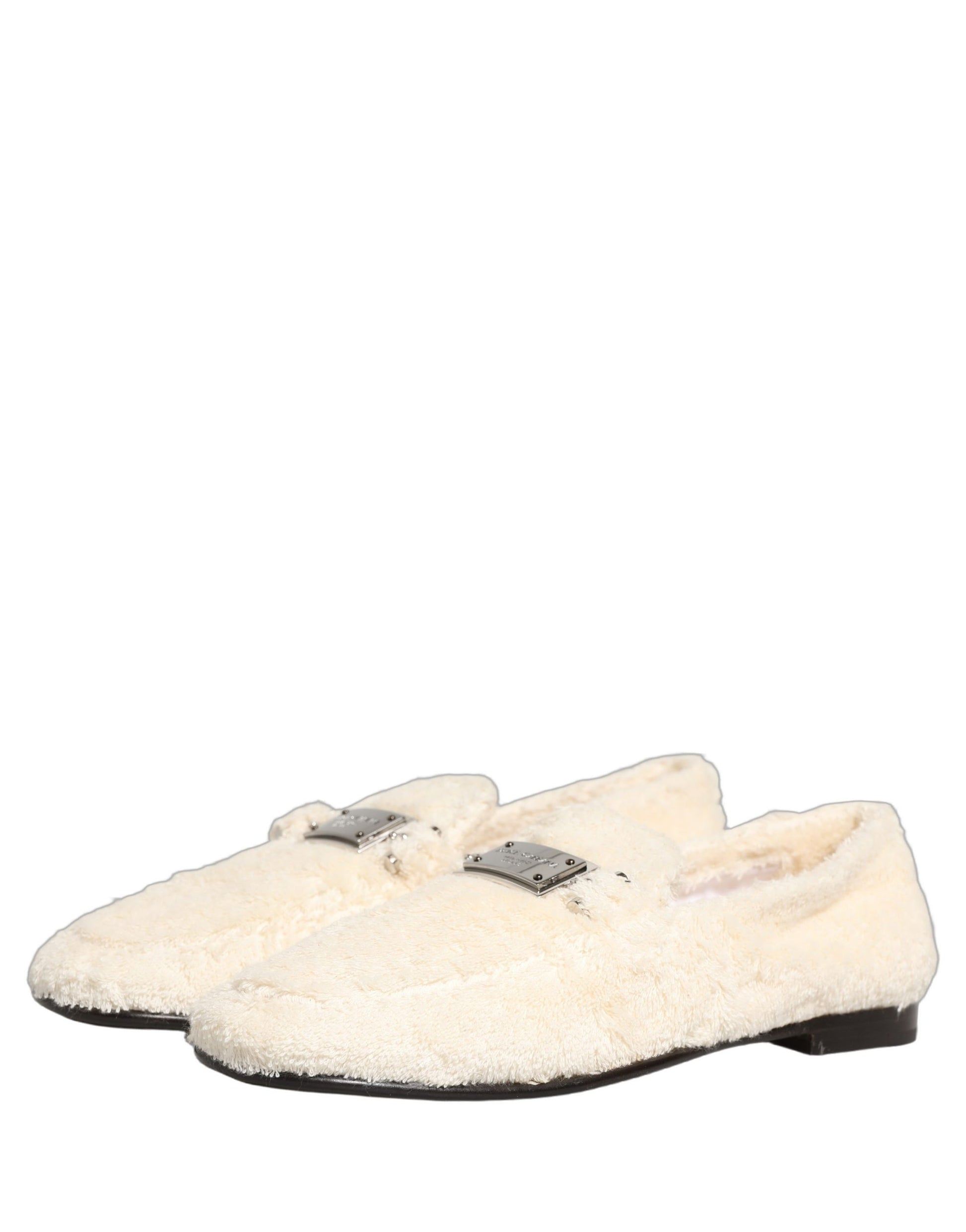 Dolce & Gabbana White Slip On Loafers for Men additional view