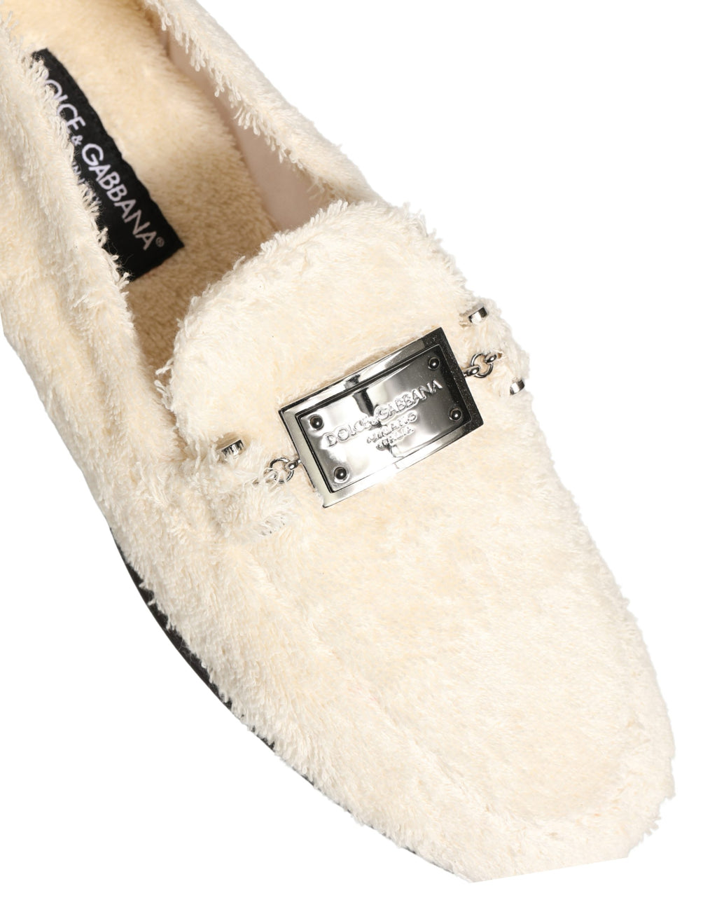 Dolce & Gabbana White Slip On Loafers for Men additional view