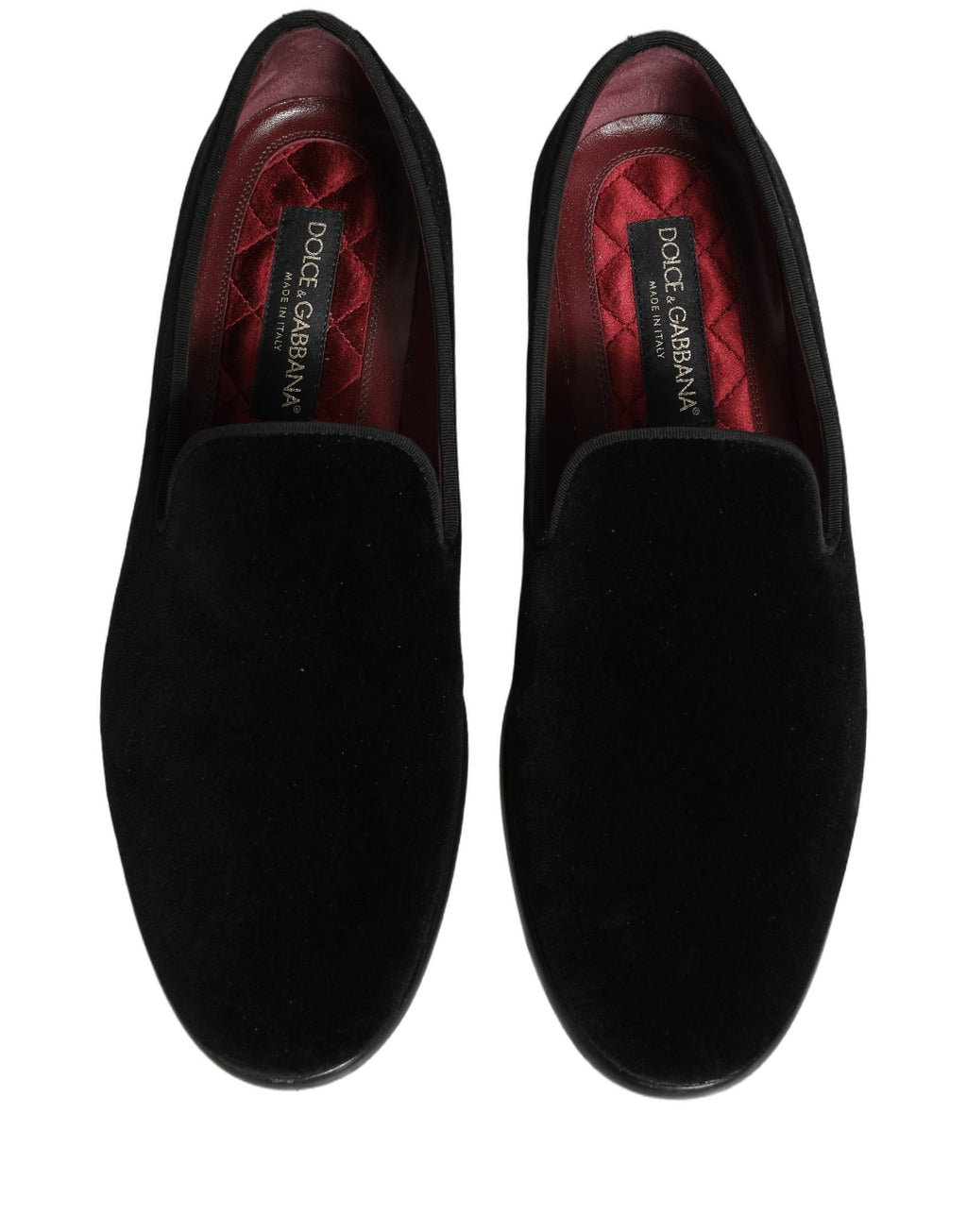 Dolce & Gabbana Black Slip On Loafers for Men side view