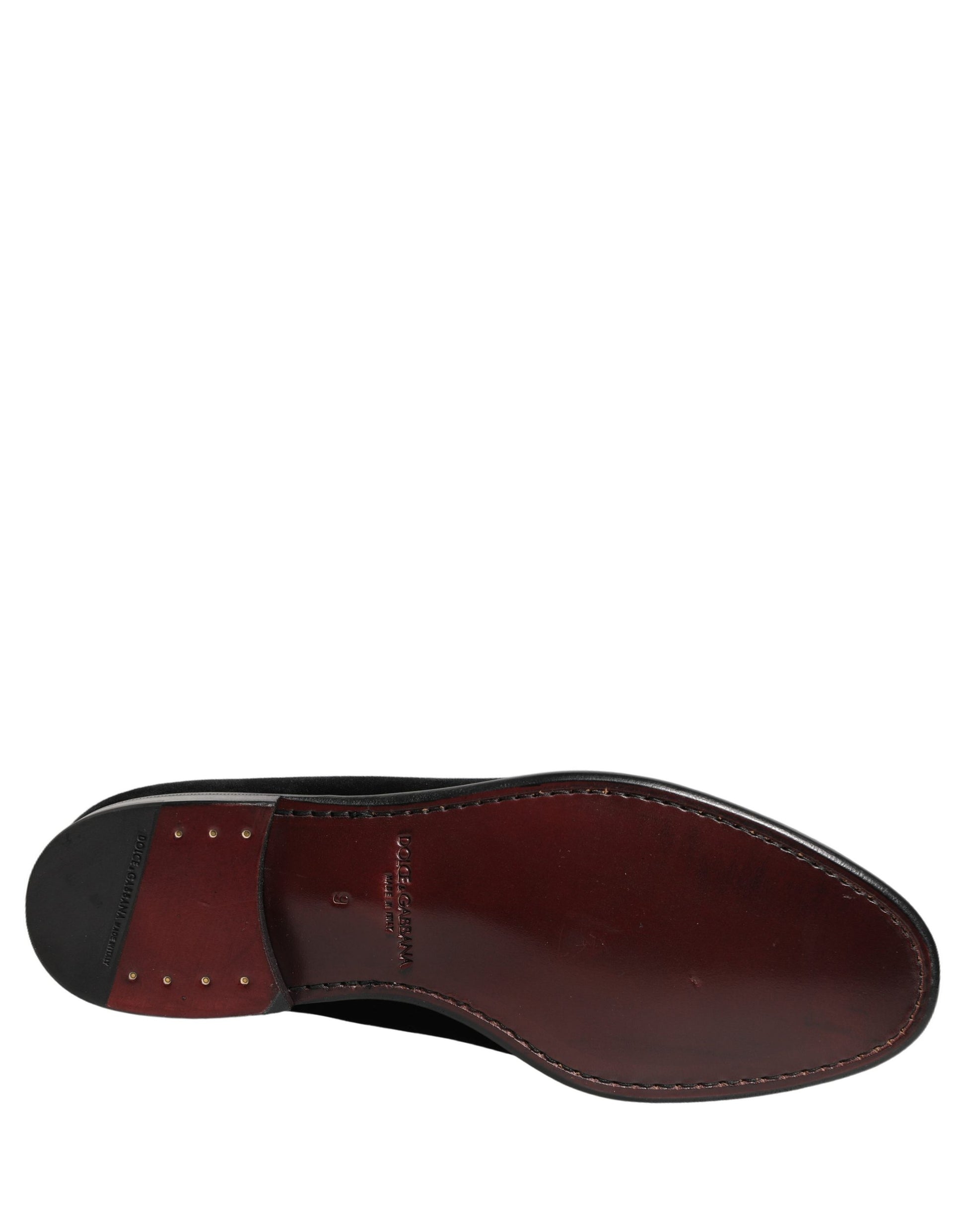 Dolce & Gabbana Black Slip On Loafers for Men additional view
