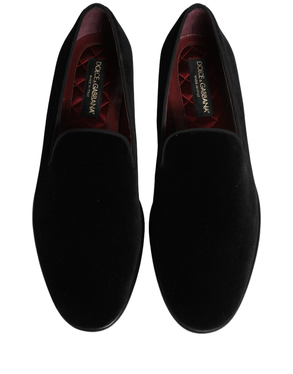 Dolce & Gabbana Black Slip On Loafers for Men side view