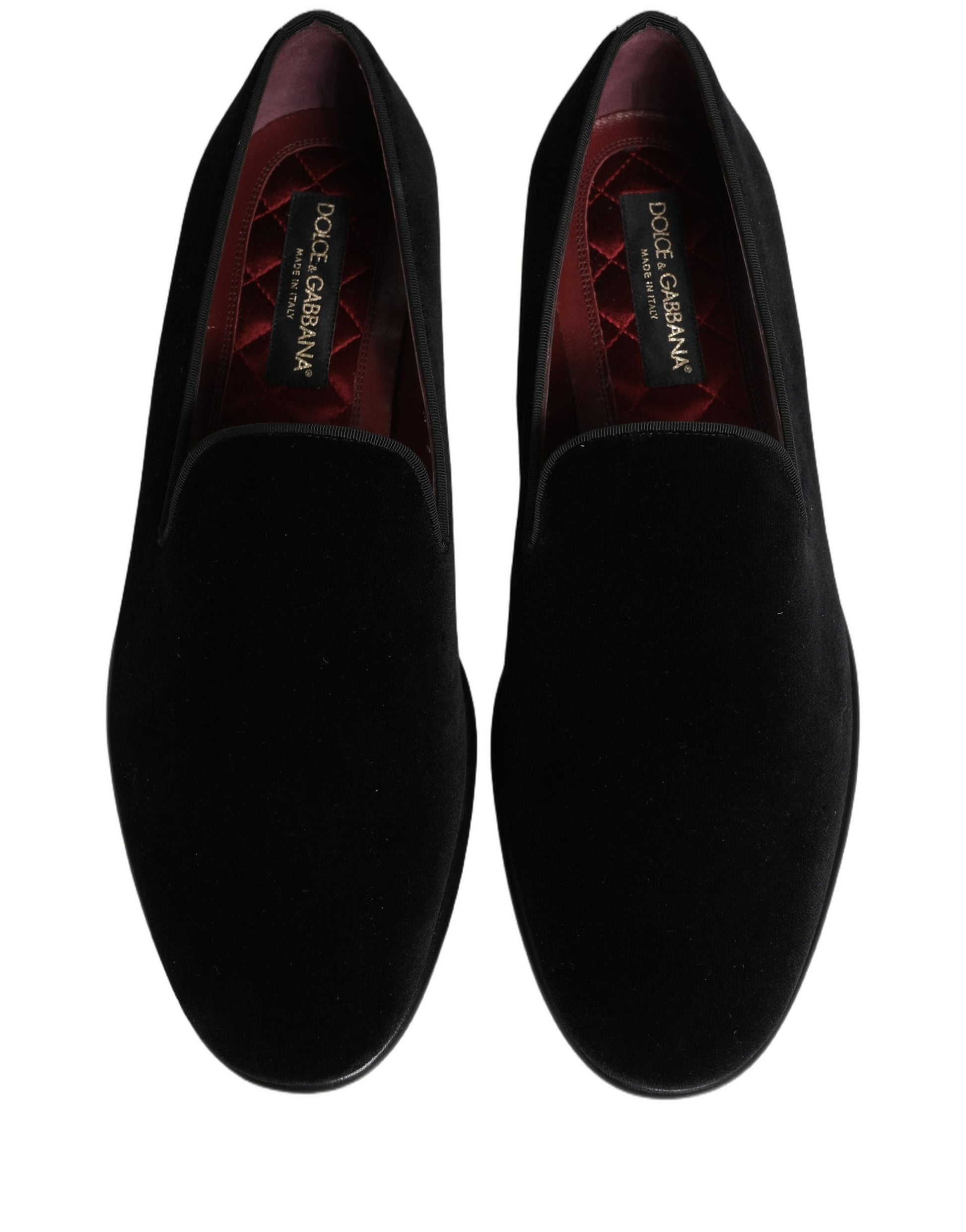 Dolce & Gabbana Black Slip On Loafers for Men side view