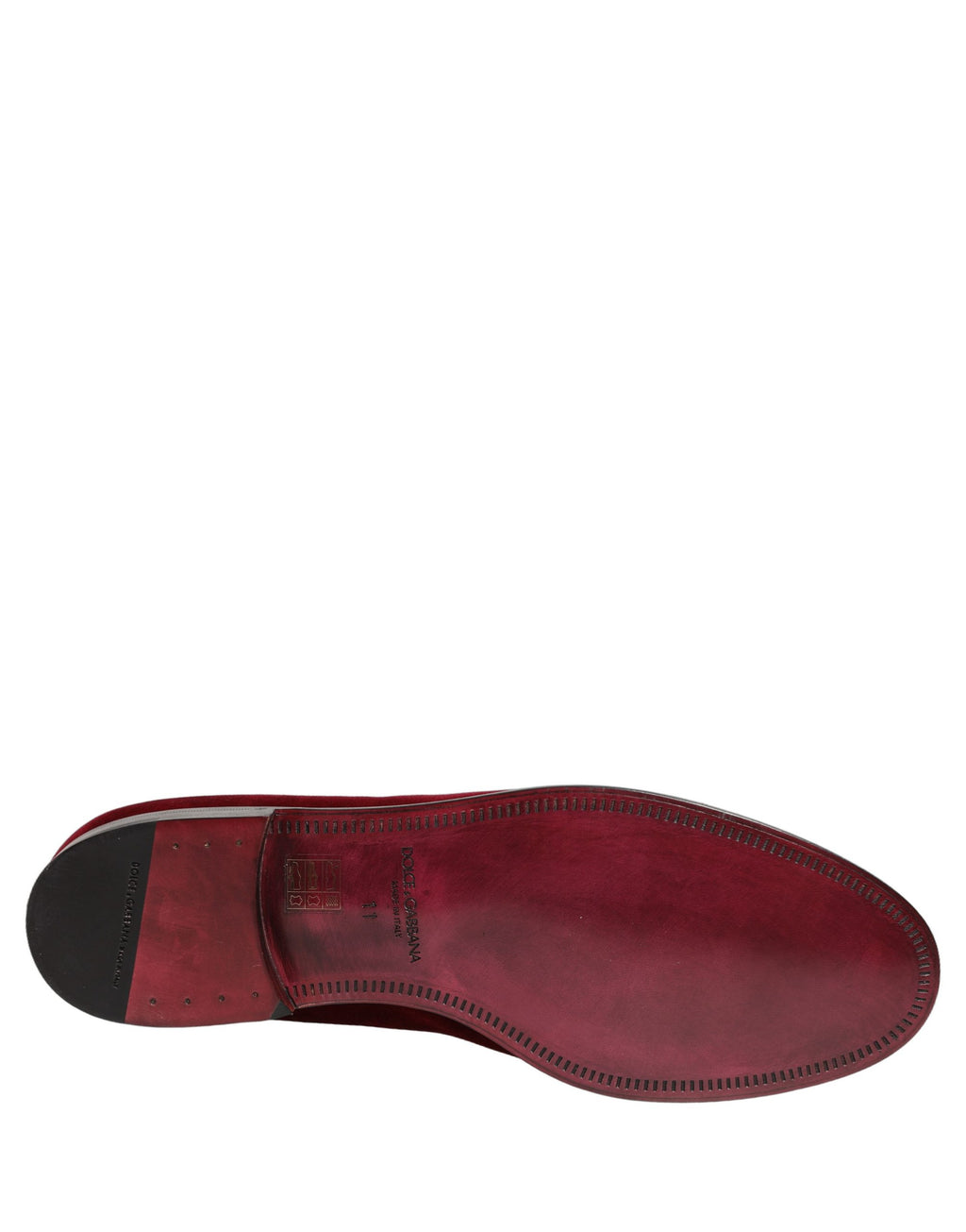 Dolce & Gabbana Red Slip On Loafers for Men additional view