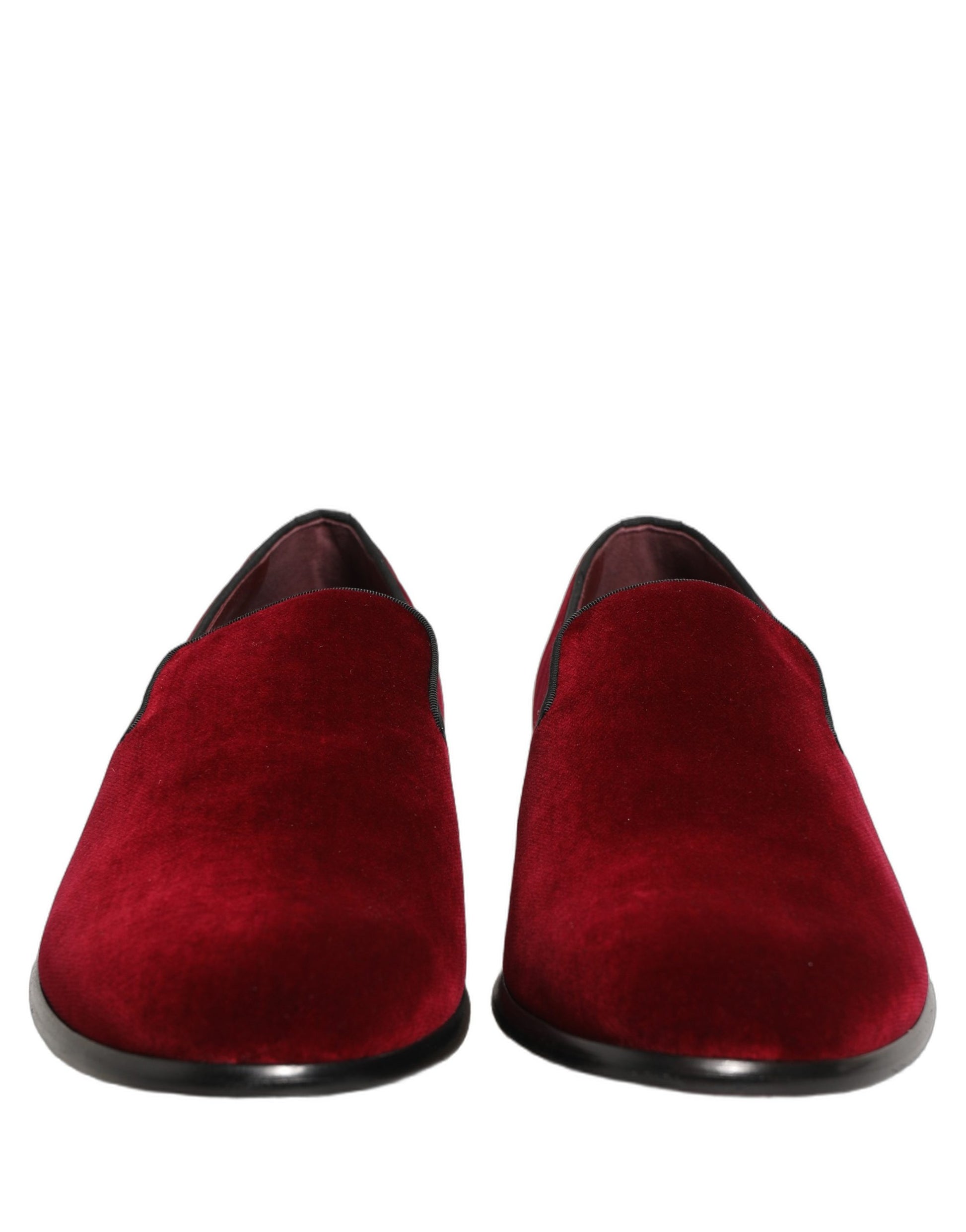 Dolce & Gabbana Red Slip On Loafers for Men detail view