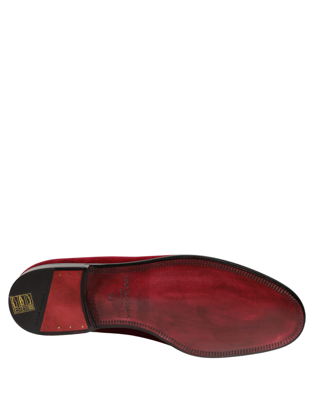Dolce & Gabbana Red Slip On Loafers for Men additional view