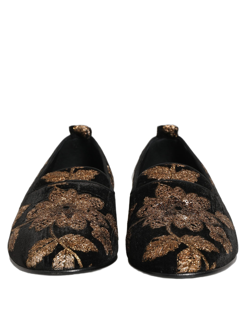 Dolce & Gabbana Black Slip On Loafers for Men detail view
