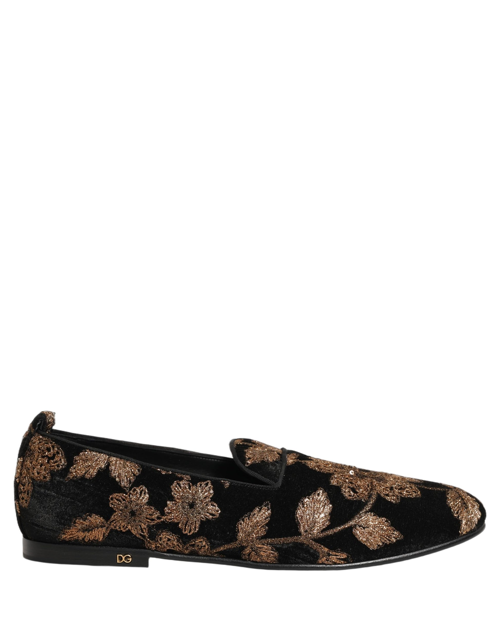 Dolce & Gabbana Black Slip On Loafers for Men alternate view