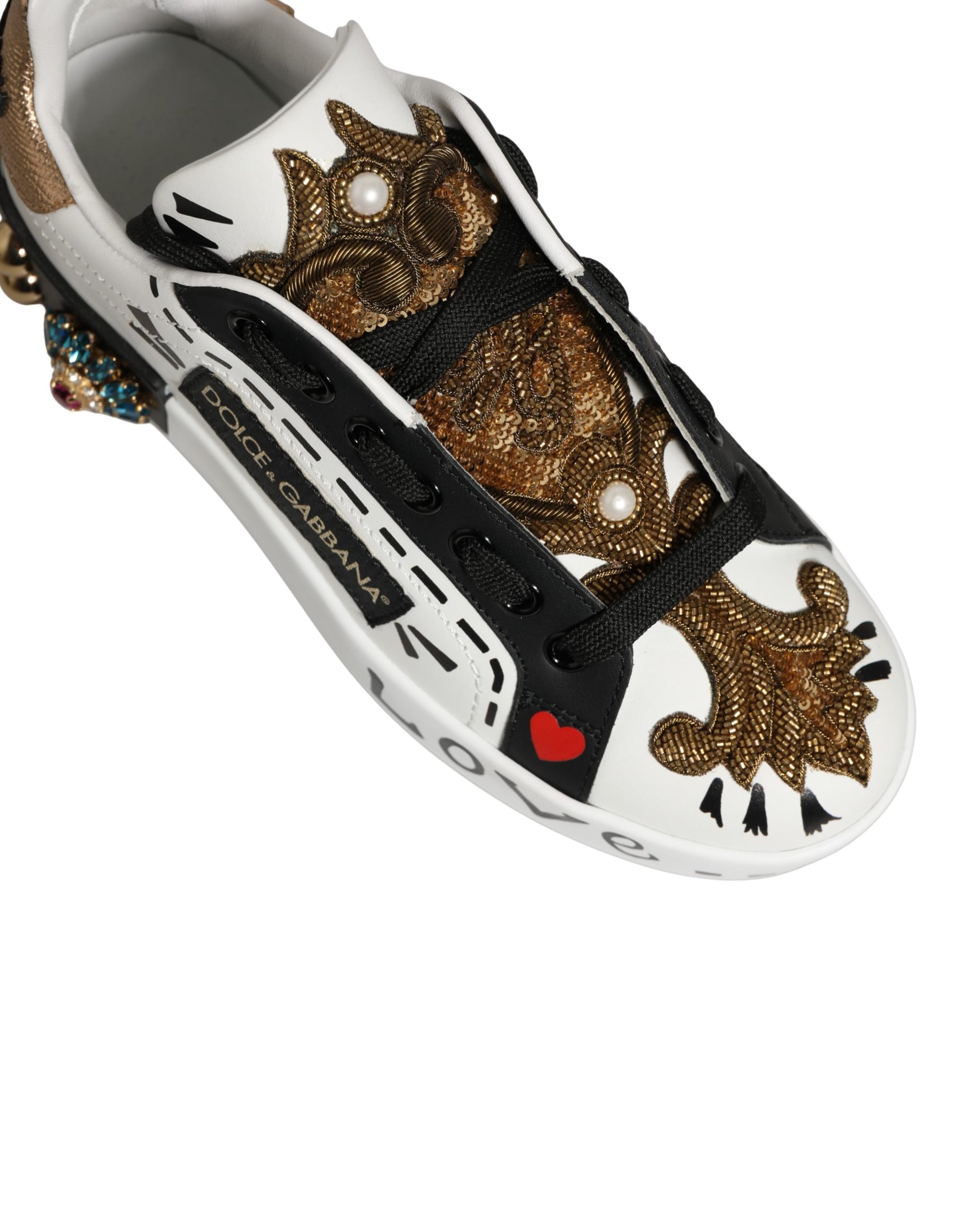 Dolce & Gabbana White Low Top Sneakers for Women additional view