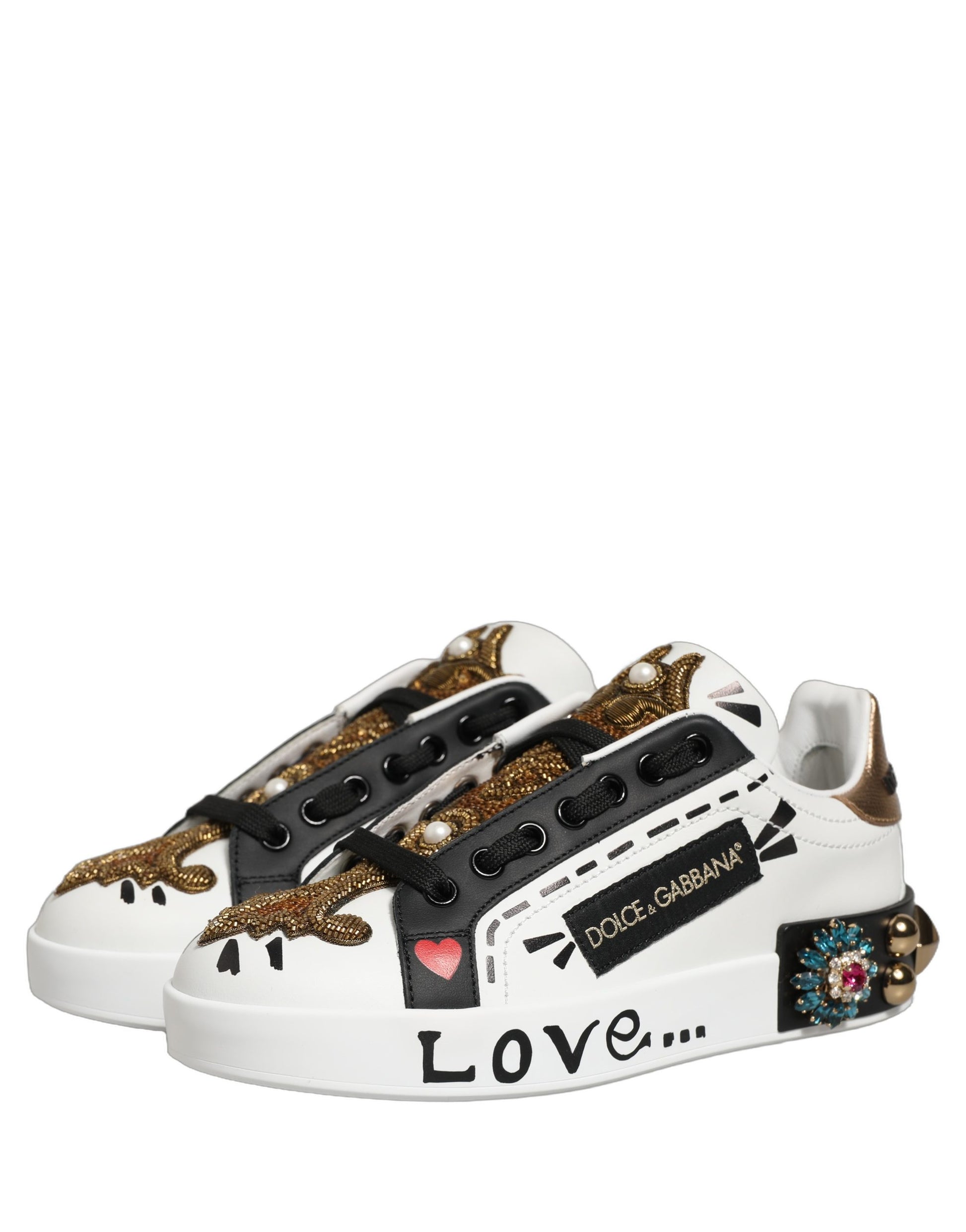 Dolce & Gabbana White Low Top Sneakers for Women additional view