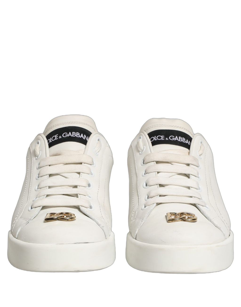 Dolce & Gabbana White Low Top Sneakers for Women detail view