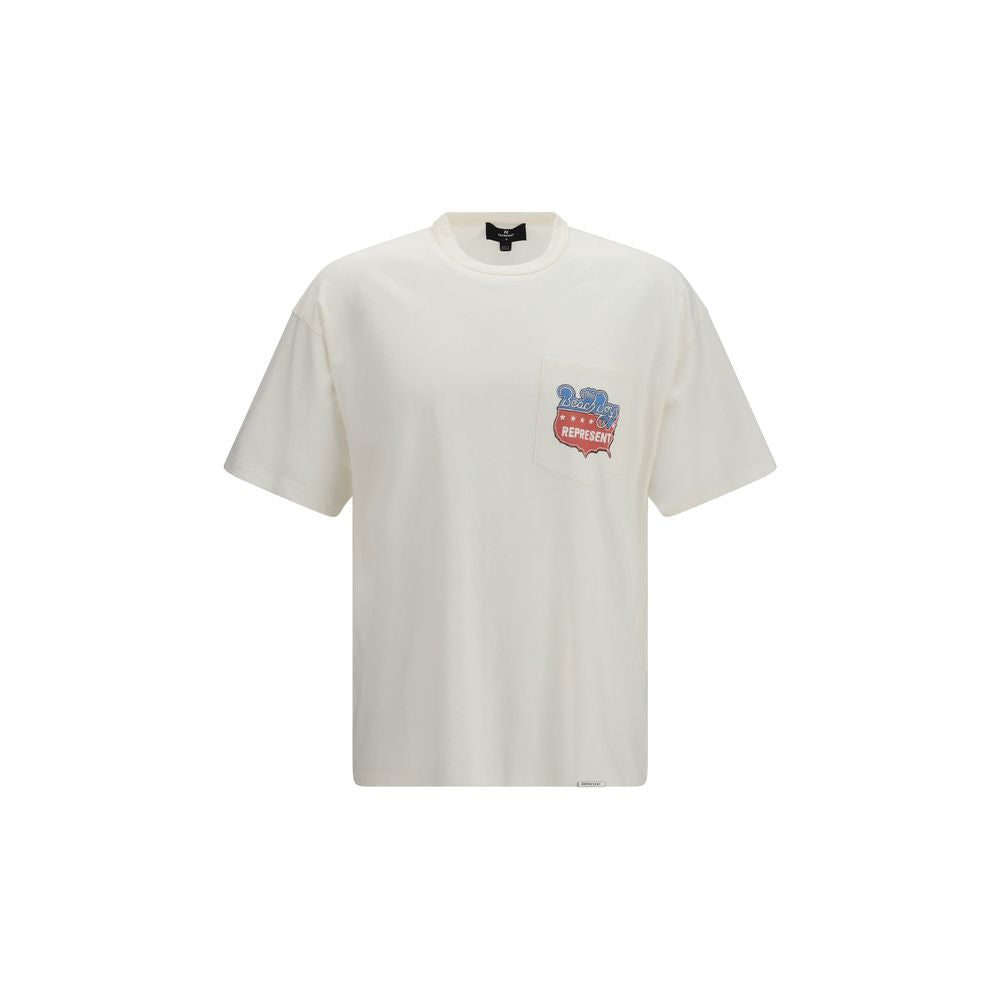 Représenter le t-shirt en coton blanc