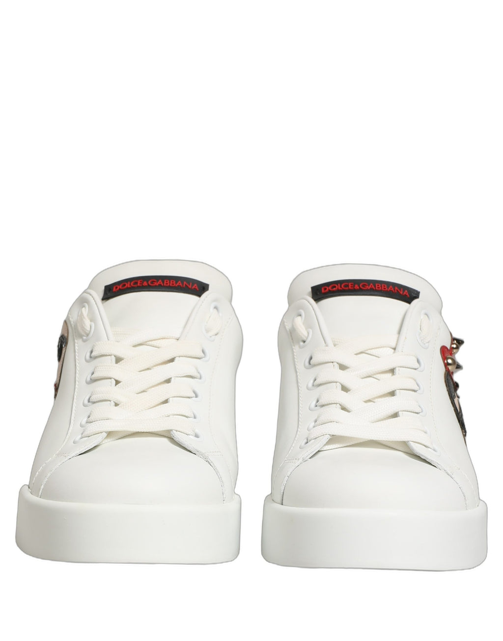 Dolce & Gabbana White Low Top Sneakers for Women detail view