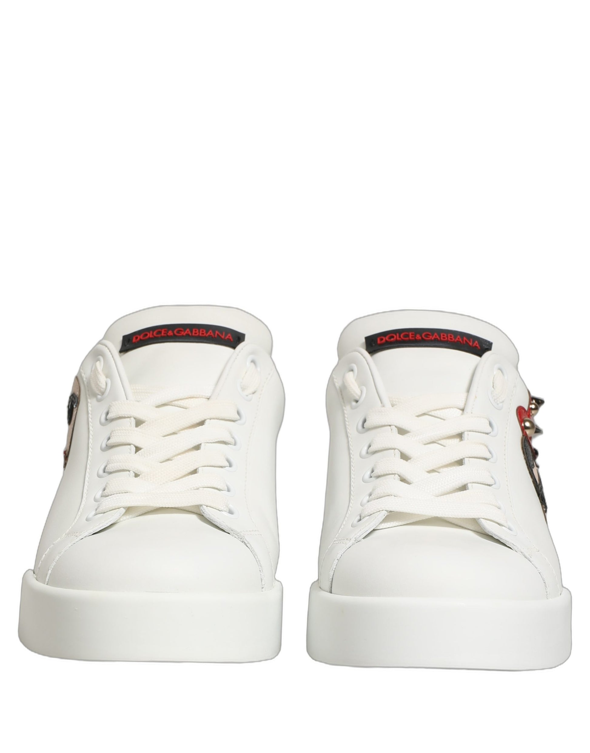 Dolce & Gabbana White Low Top Sneakers for Women detail view