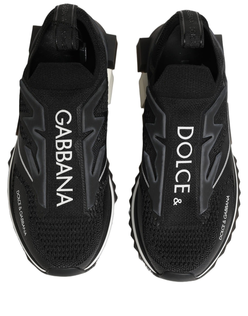 Dolce & Gabbana Black Low Top Sneakers for Women side view