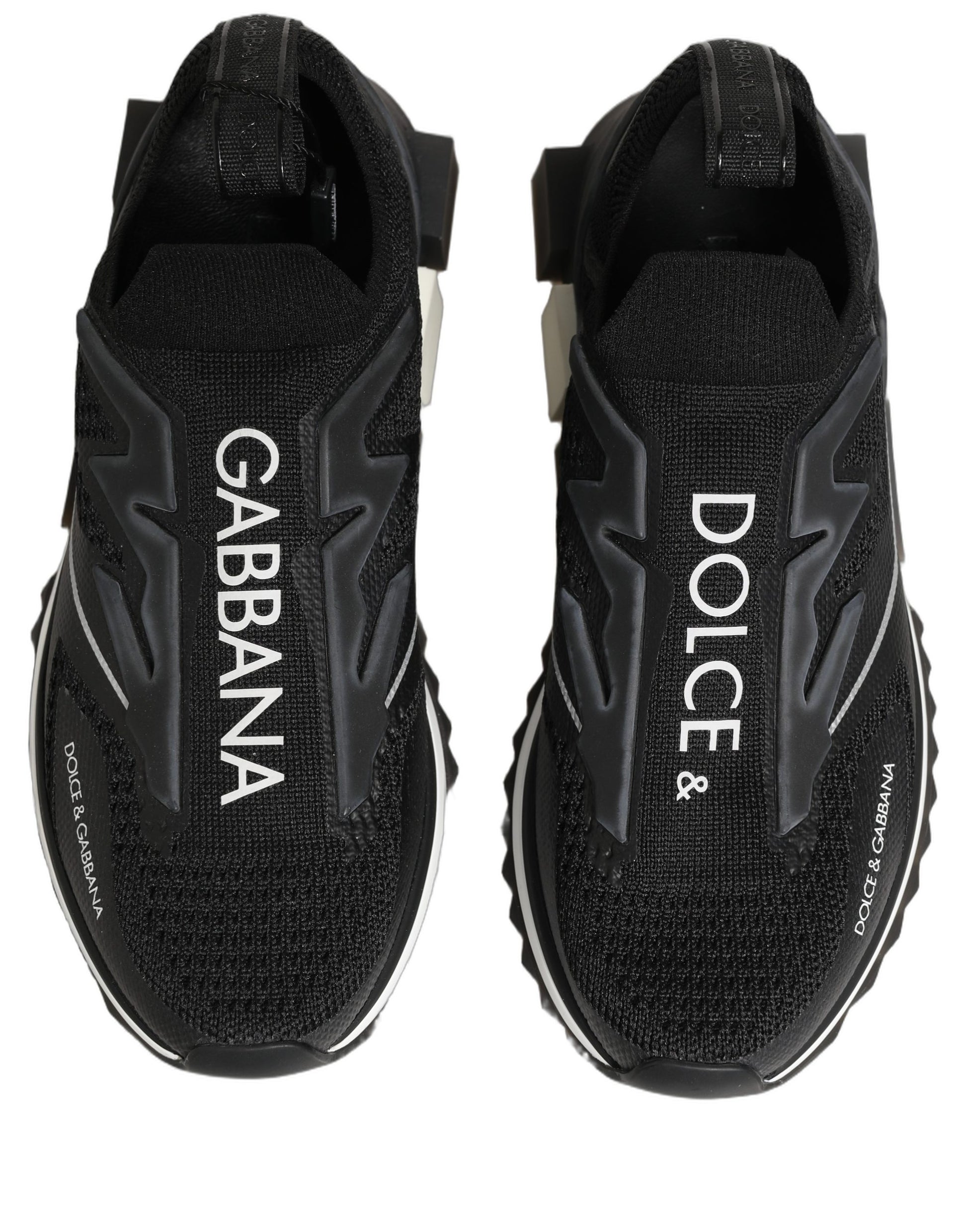 Dolce & Gabbana Black Low Top Sneakers for Women side view
