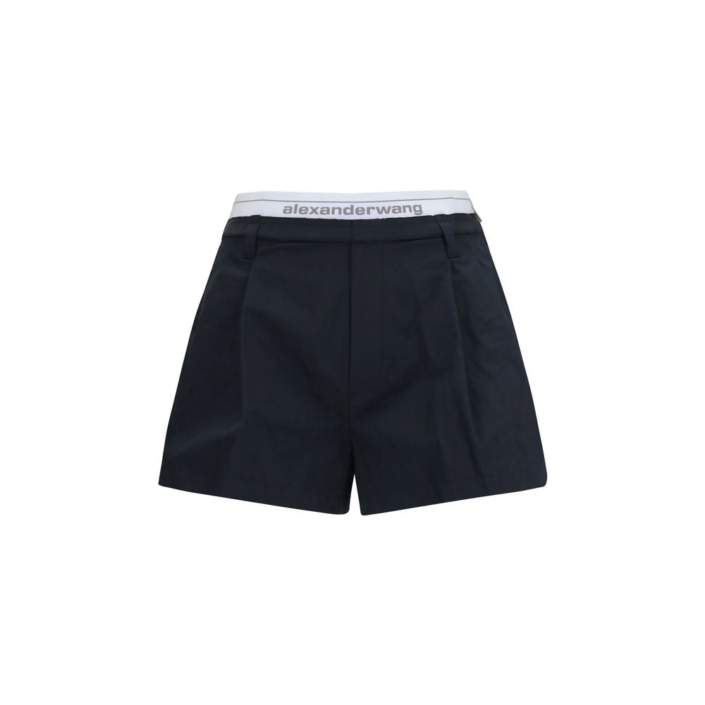 Shorts bermuda en coton noir Alexander Wang