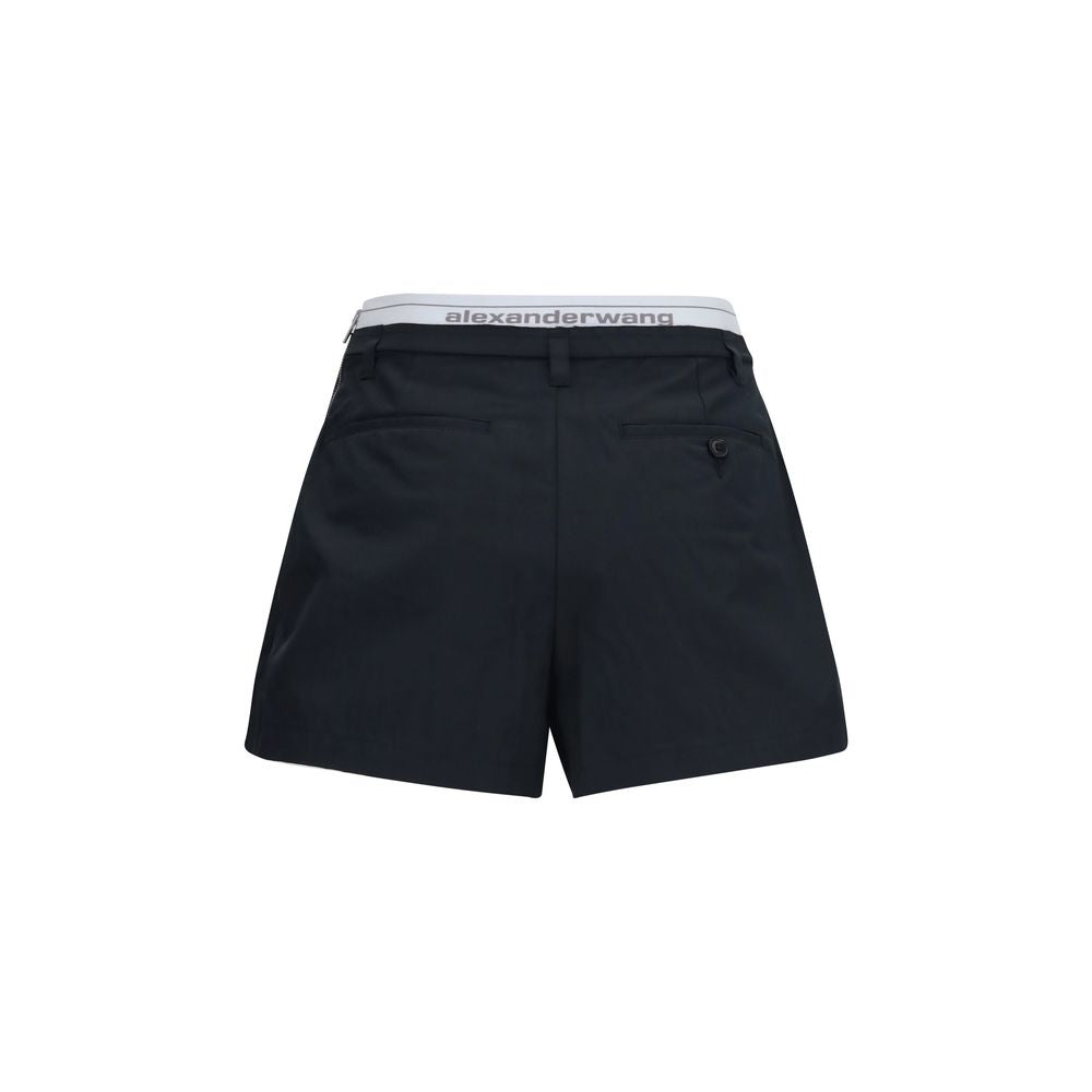 Shorts bermuda en coton noir Alexander Wang