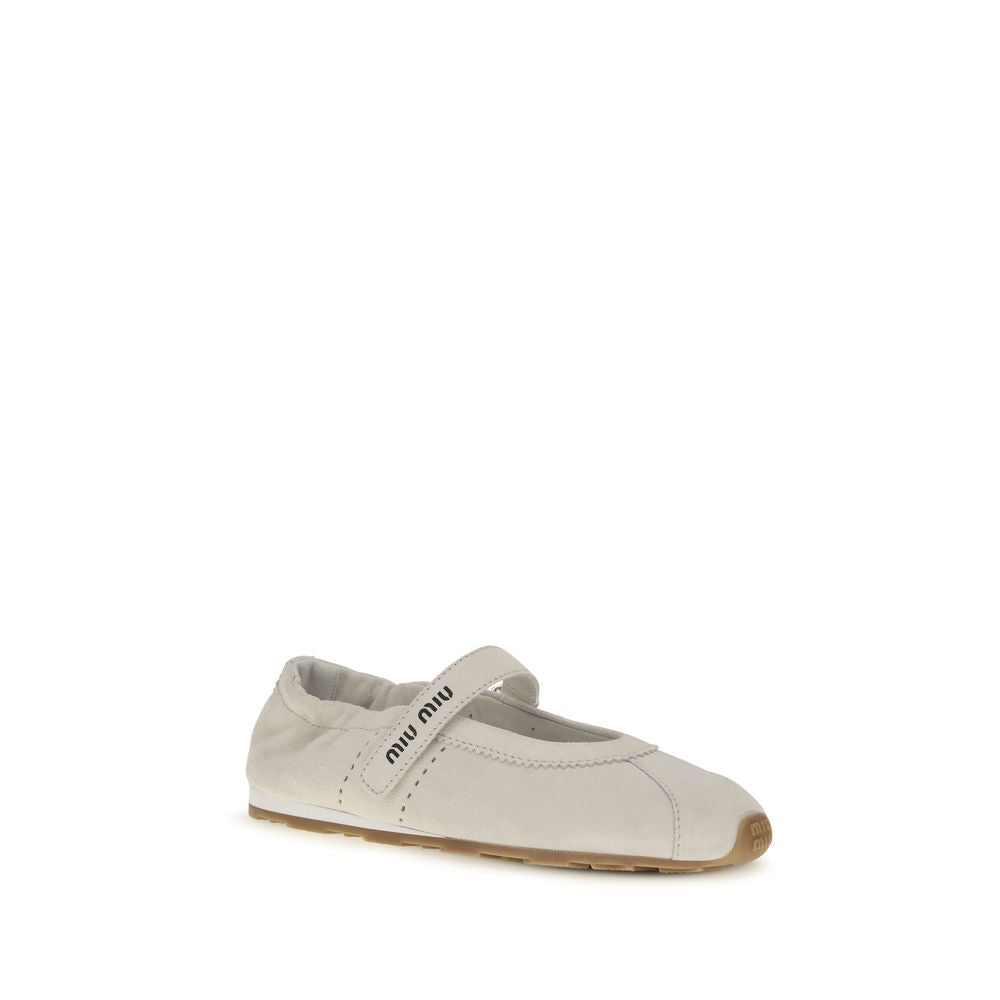Miu Miu White Ballet Flats for Women alternate view