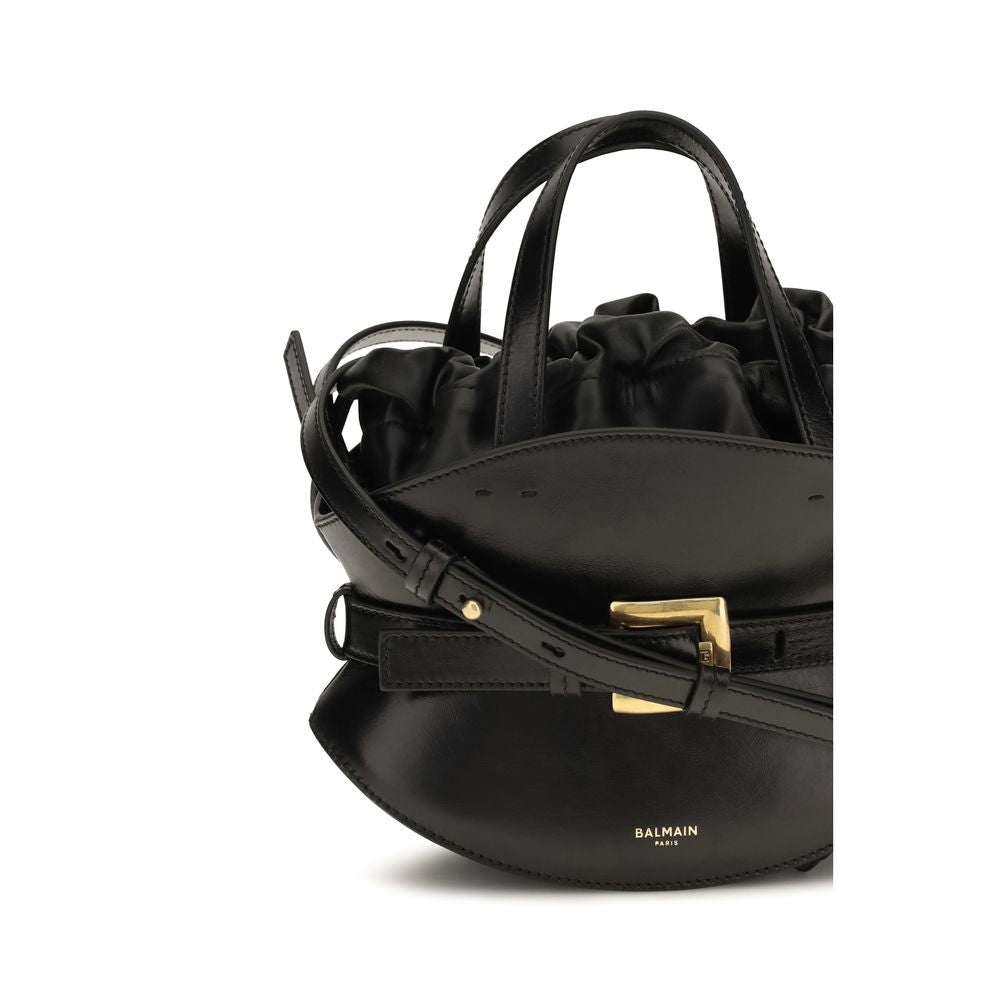 Balmain Black Shoulder Bag for Women side view