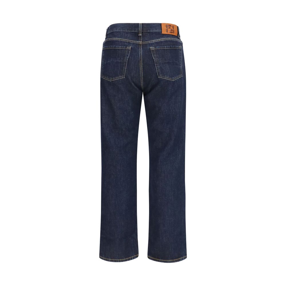 Fendi Blue Straight Leg Jeans for Men alternate view
