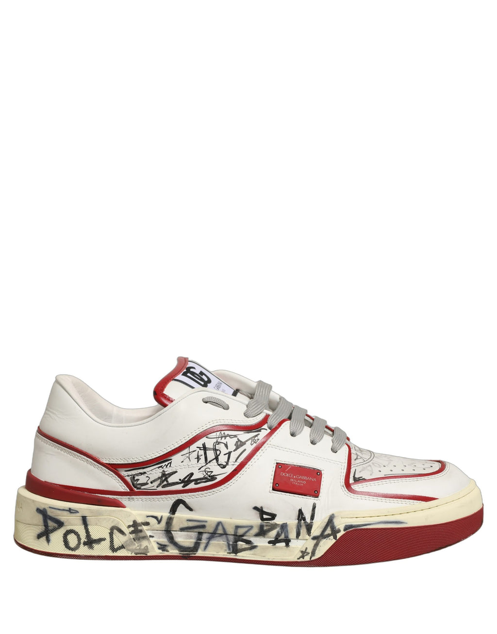 Dolce & Gabbana White Low Top Sneakers for Men alternate view