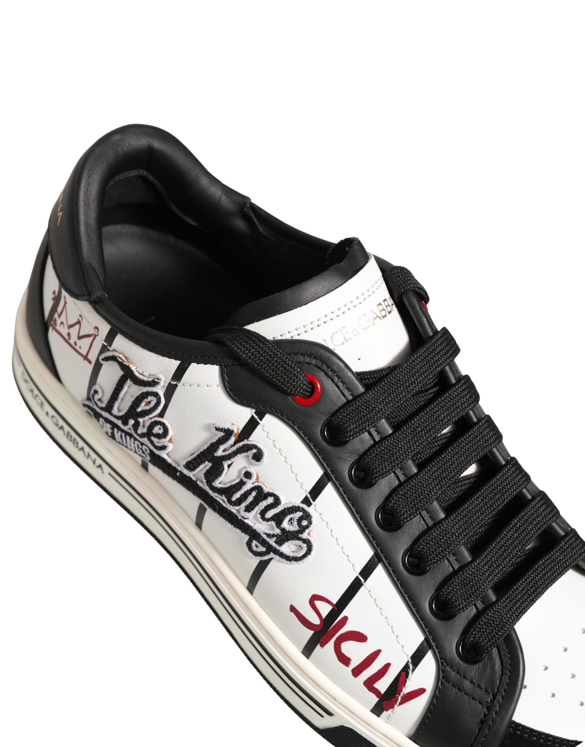 Dolce & Gabbana White Low Top Sneakers for Men detail view