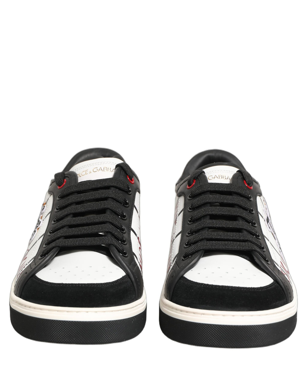 Dolce & Gabbana White Low Top Sneakers for Men side view