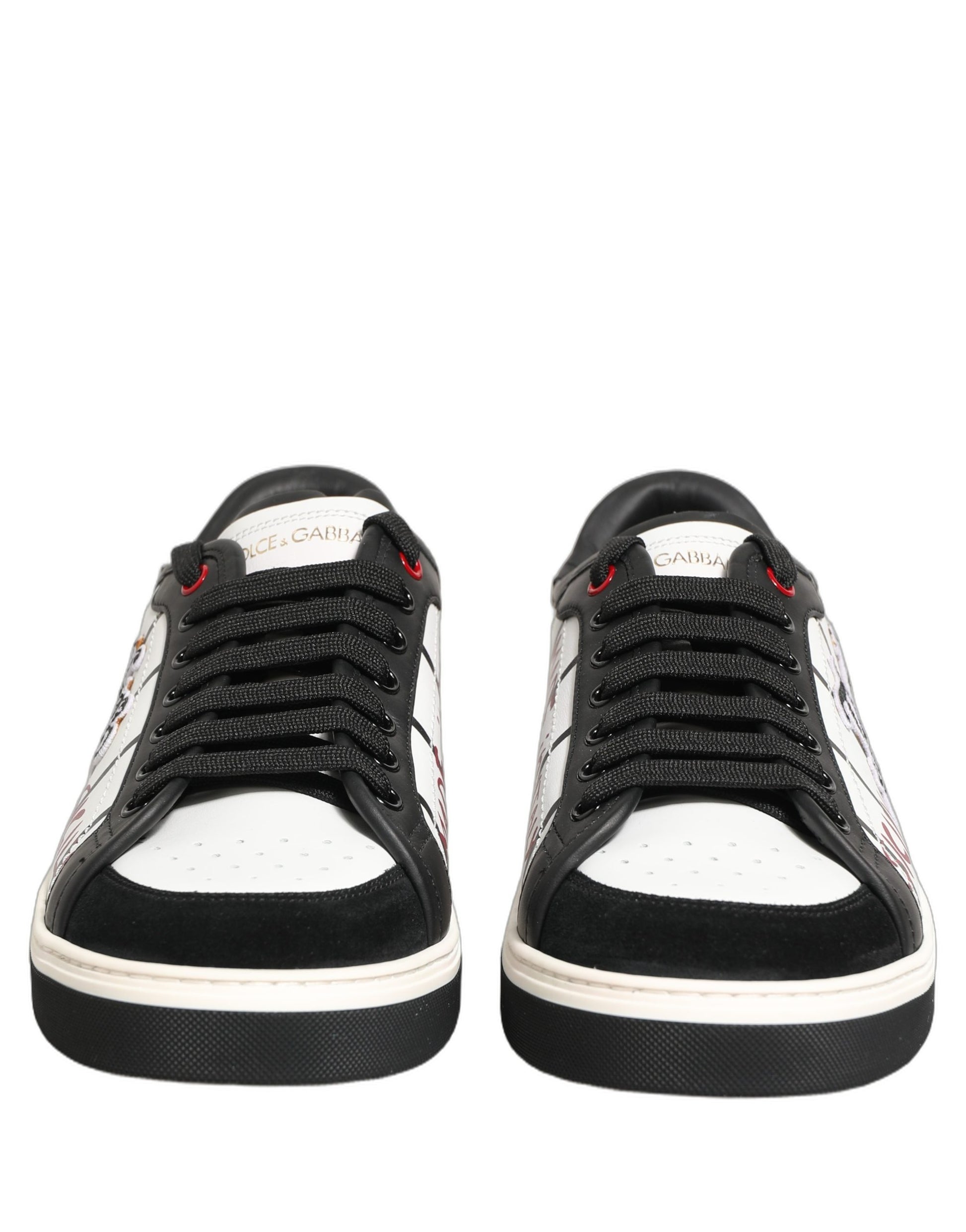 Dolce & Gabbana White Low Top Sneakers for Men side view