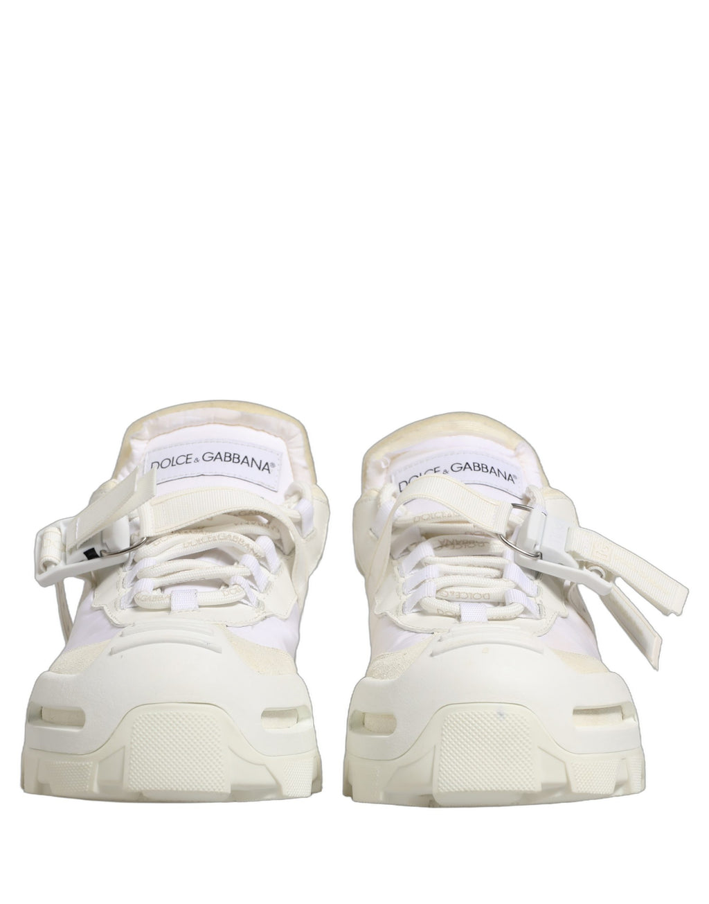 Dolce & Gabbana Baskets basses homme Airmaster blanches avec empiècements