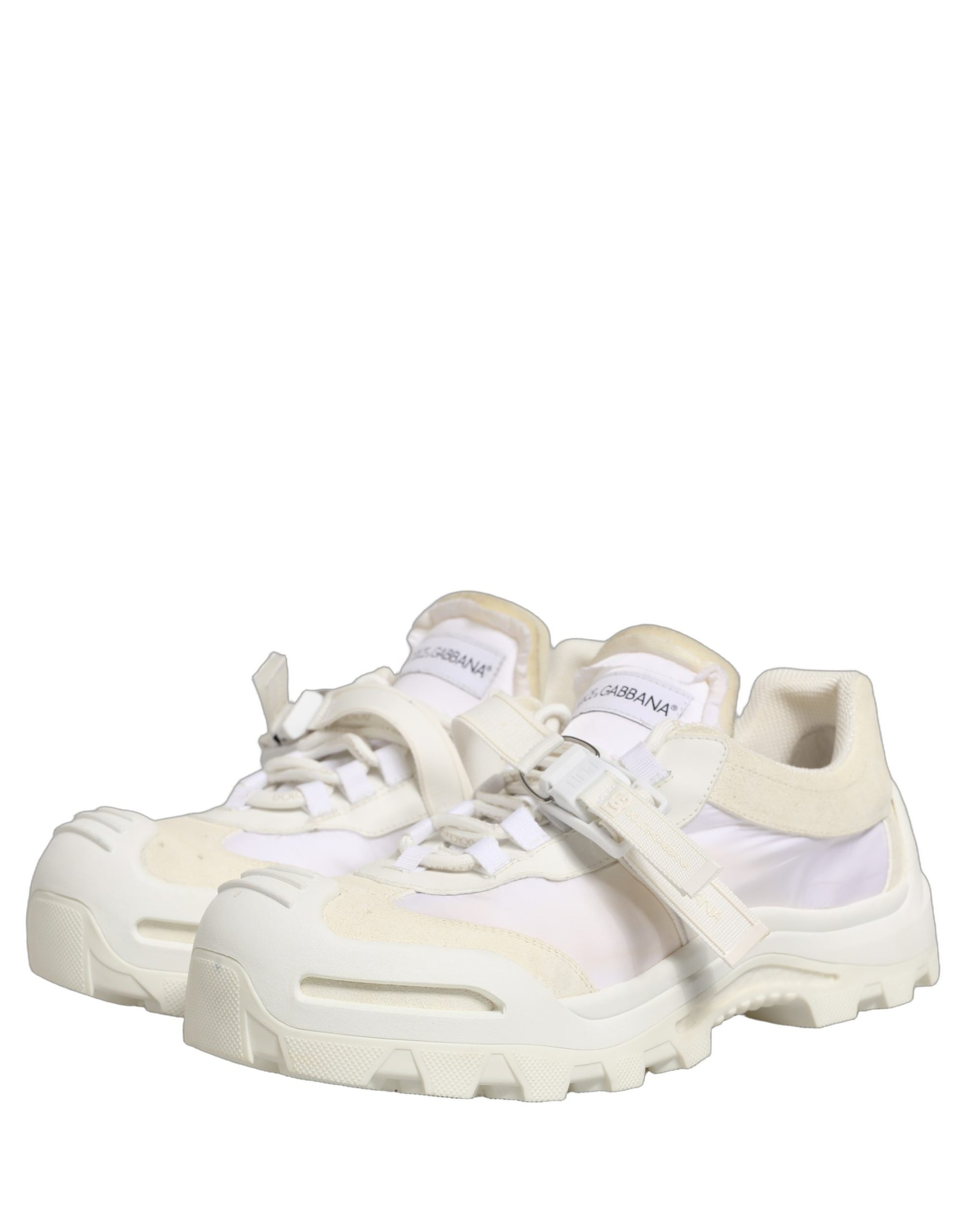 Dolce & Gabbana Baskets basses homme Airmaster blanches avec empiècements