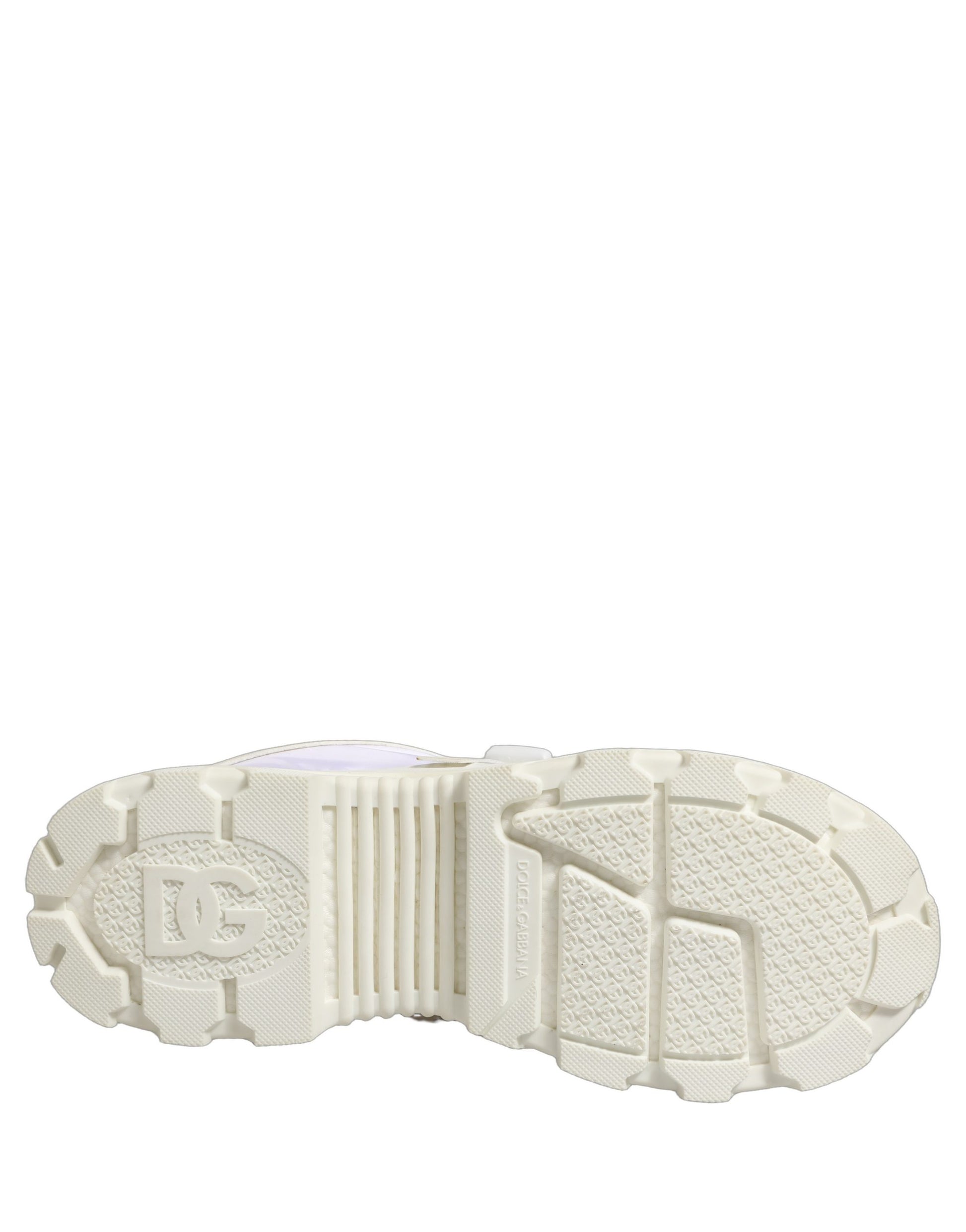 Dolce & Gabbana Baskets basses homme Airmaster blanches avec empiècements
