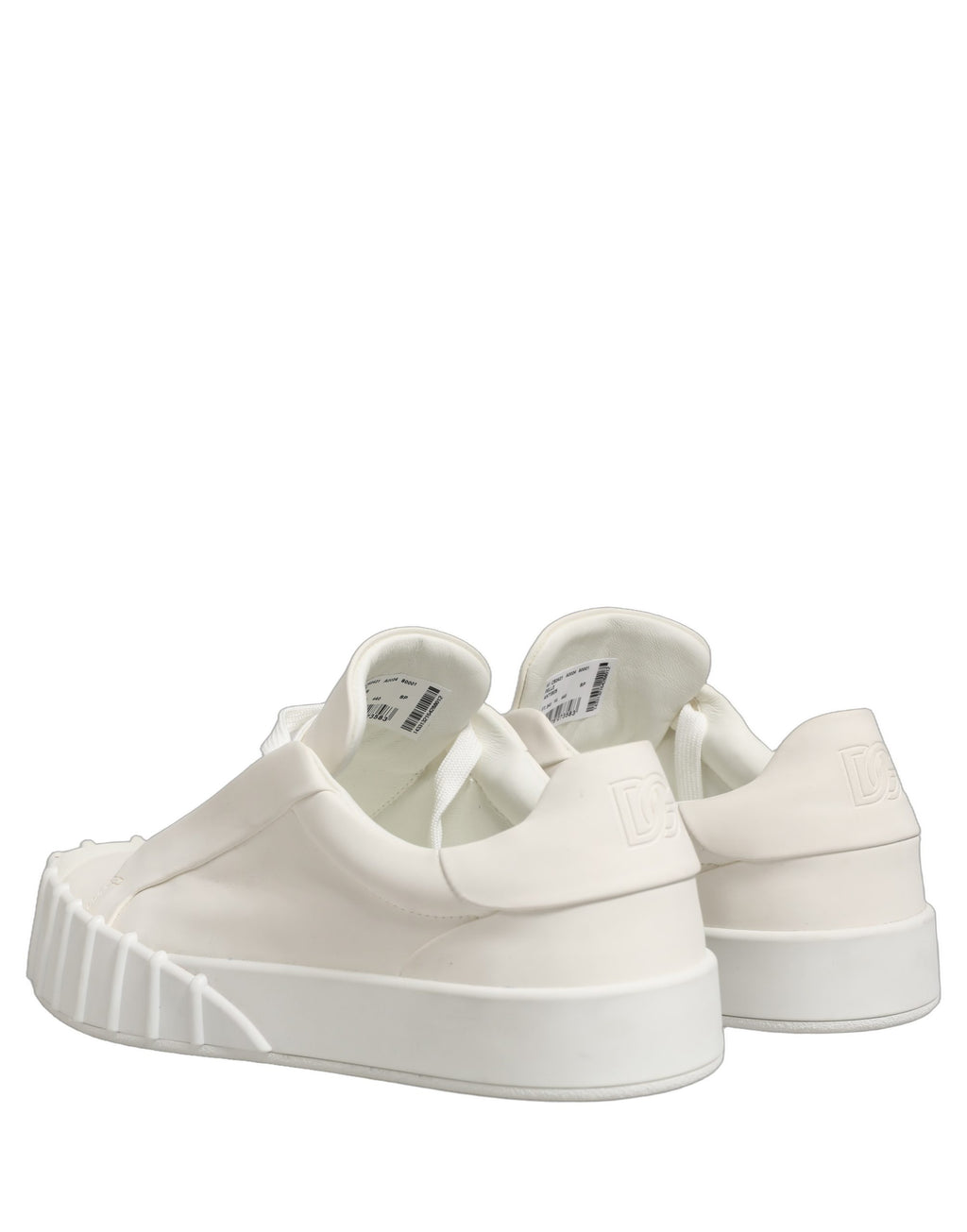 Dolce & Gabbana White Low Top Sneakers for Men side view