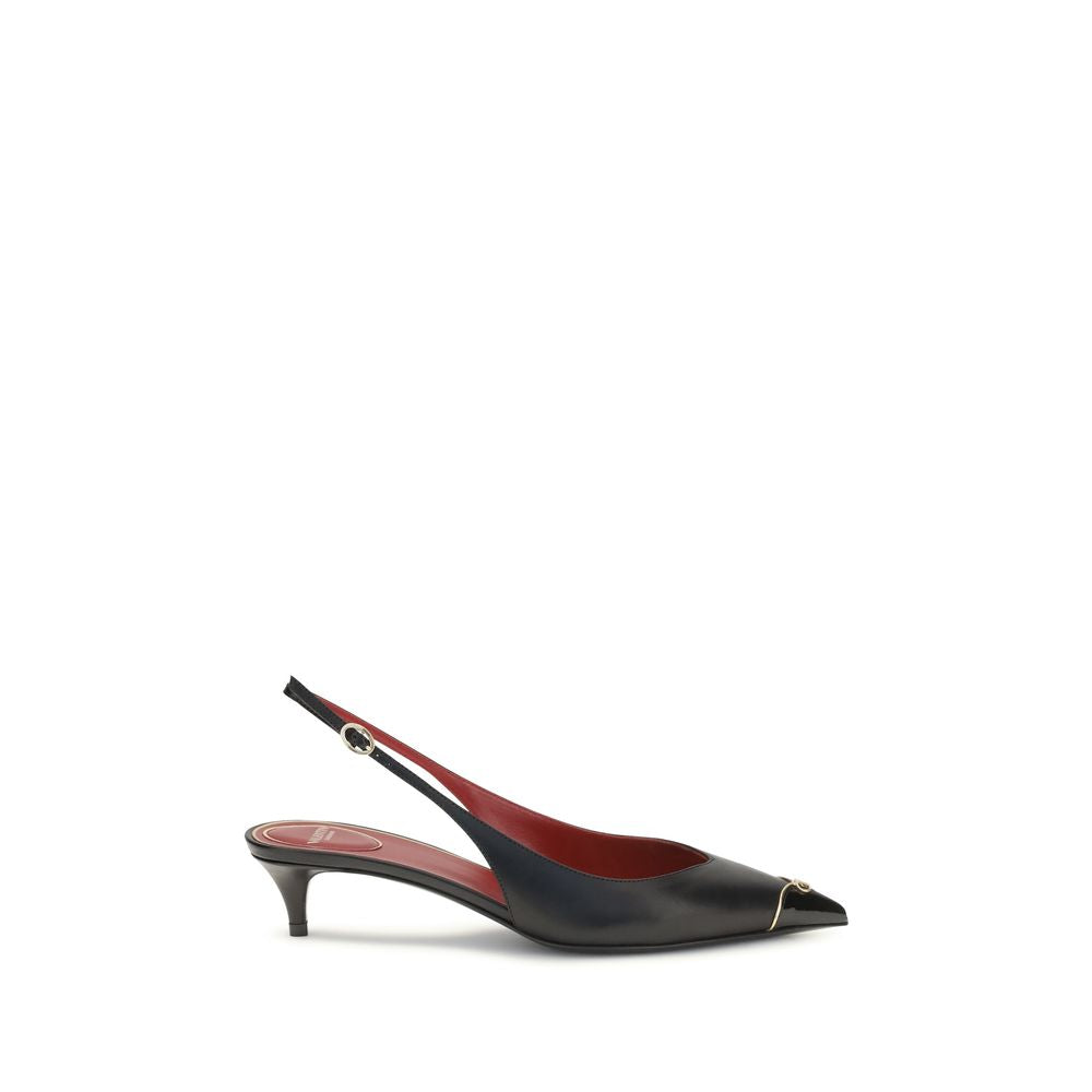 Escarpins à talon haut Valentino Garavani en cuir de veau noir