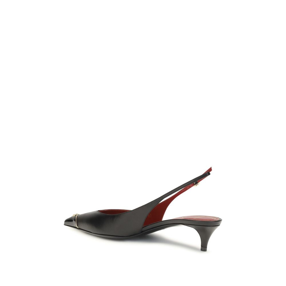 Escarpins à talon haut Valentino Garavani en cuir de veau noir