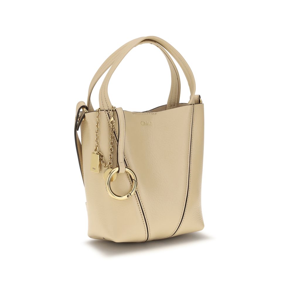 Sac à bandoulière Chloé en cuir de veau beige Bos Taurus
