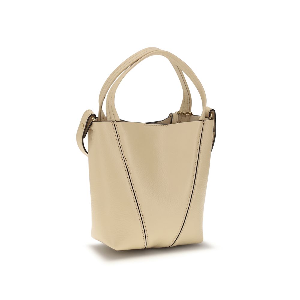 Sac à bandoulière Chloé en cuir de veau beige Bos Taurus