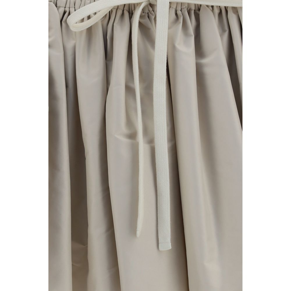 Mini-jupe Miu Miu en polyester beige