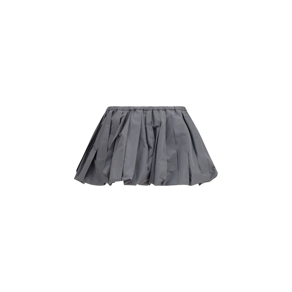 Mini-jupe Miu Miu en polyester gris