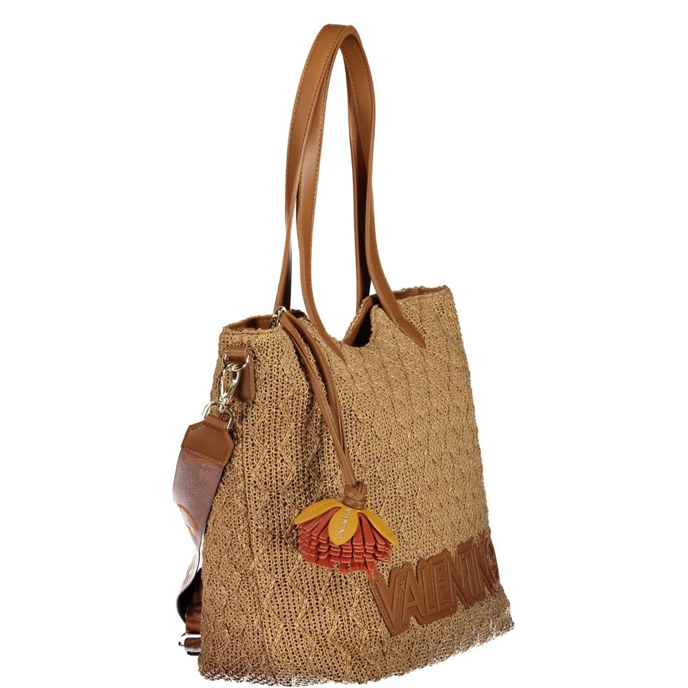 Valentino Brown Polyethylene Women Bag