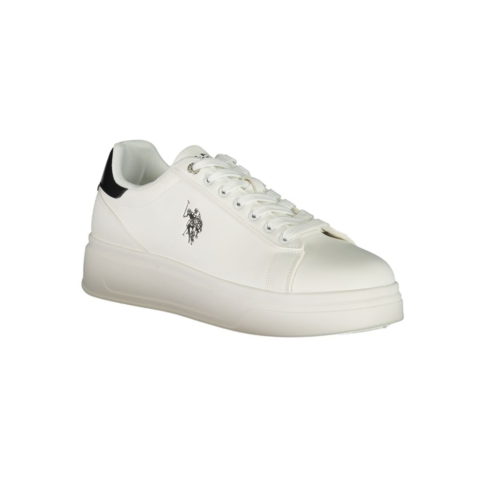 U.S. POLO ASSN. Baskets Homme en Polyester Blanc
