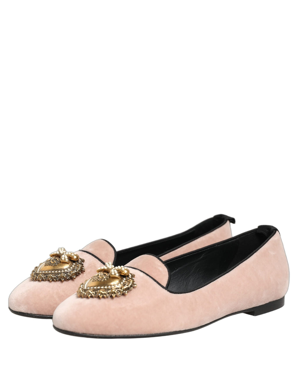 Dolce & Gabbana Pink Slip On Loafers for Women detail view