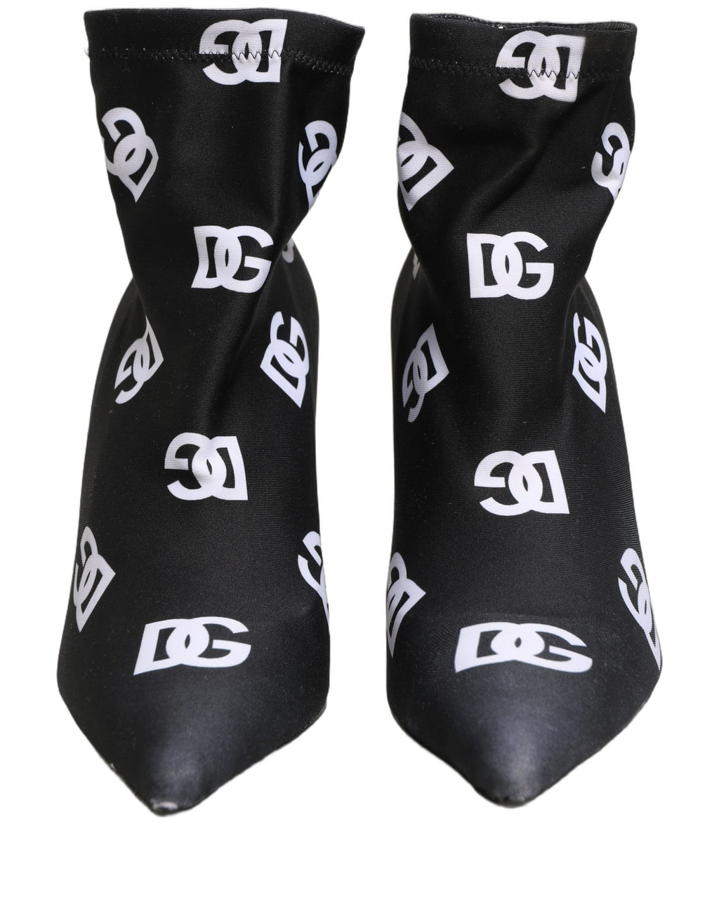 Dolce & Gabbana Bottines à talon extensibles noires avec logo
