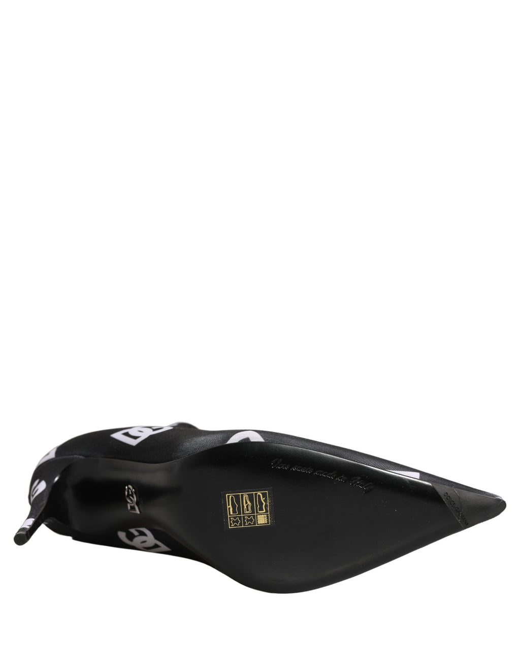 Dolce & Gabbana Bottines à talon extensibles noires avec logo