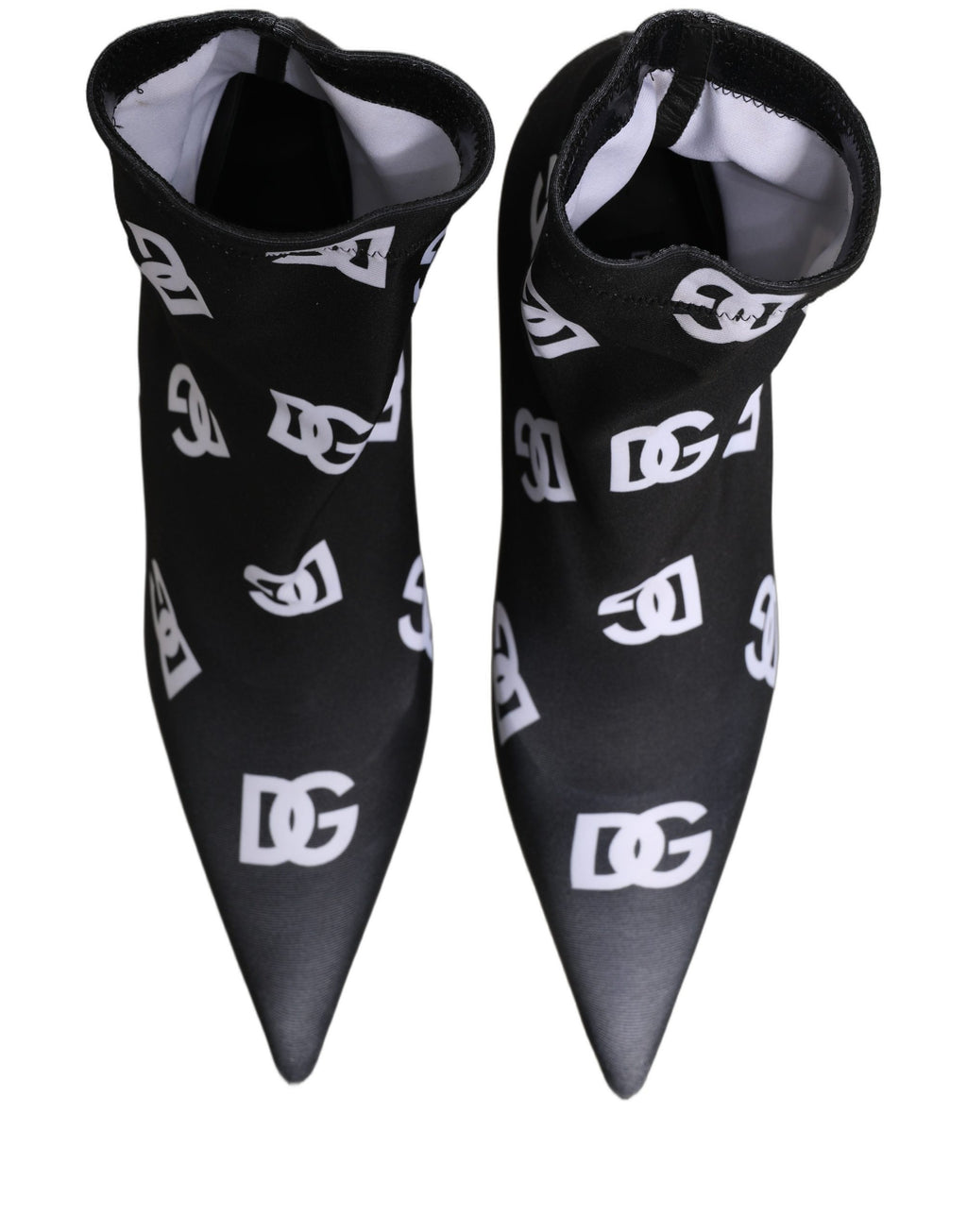 Dolce & Gabbana Bottines à talon extensibles noires avec logo