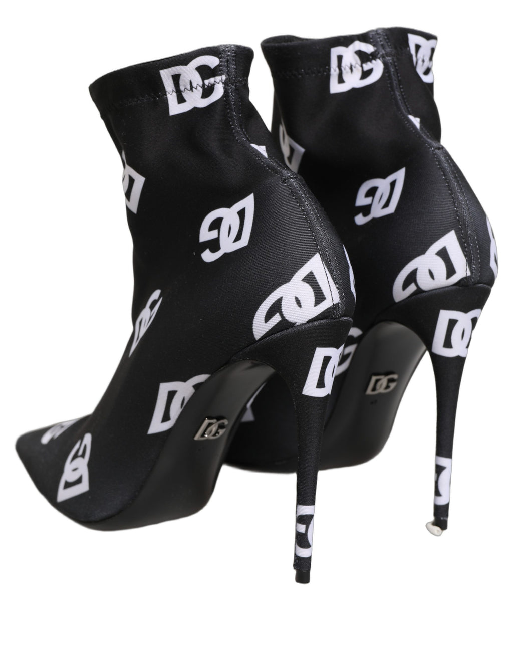 Dolce & Gabbana Bottines à talon extensibles noires avec logo