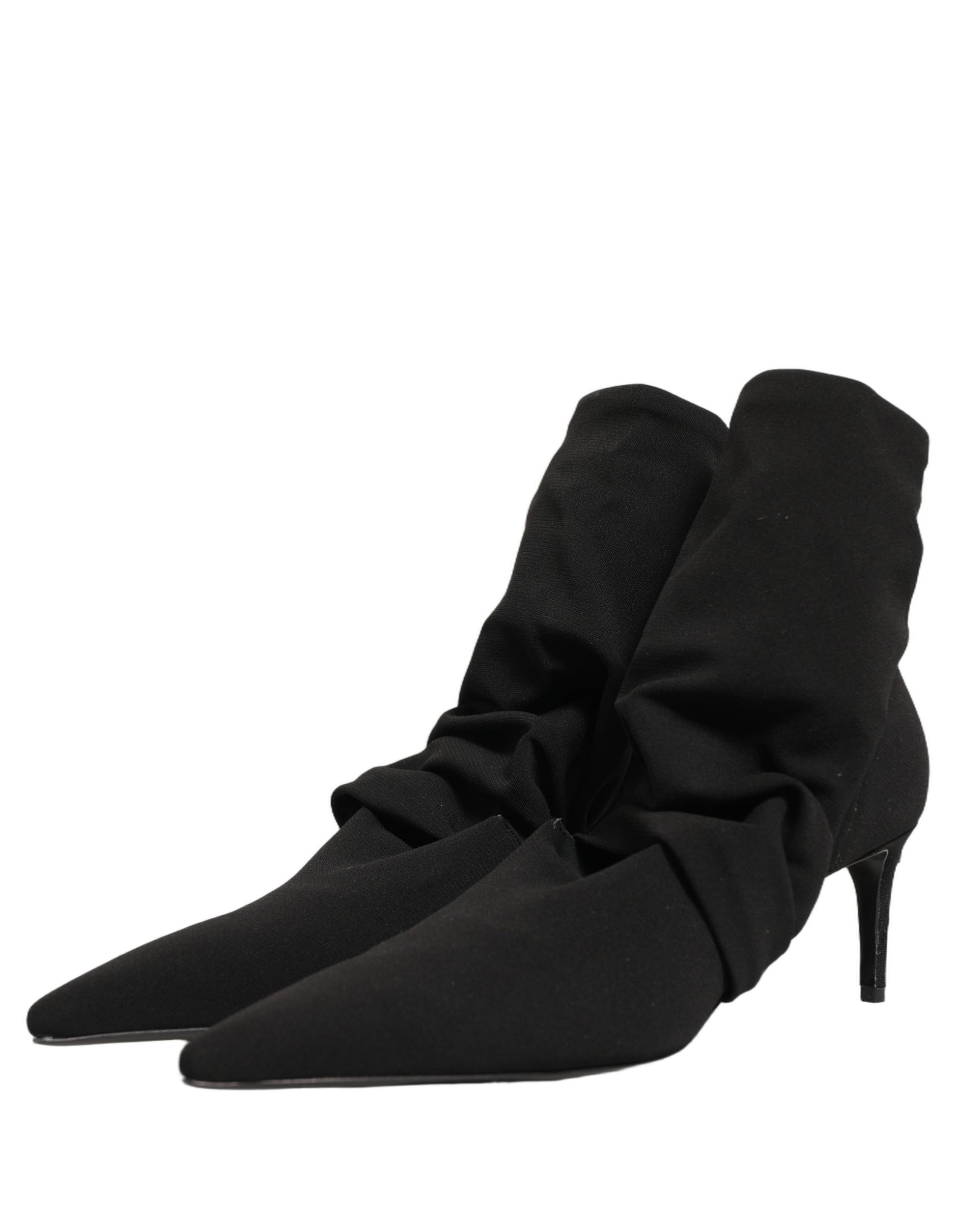 Chaussures Dolce & Gabbana Bottines à talons chaussettes extensibles noires