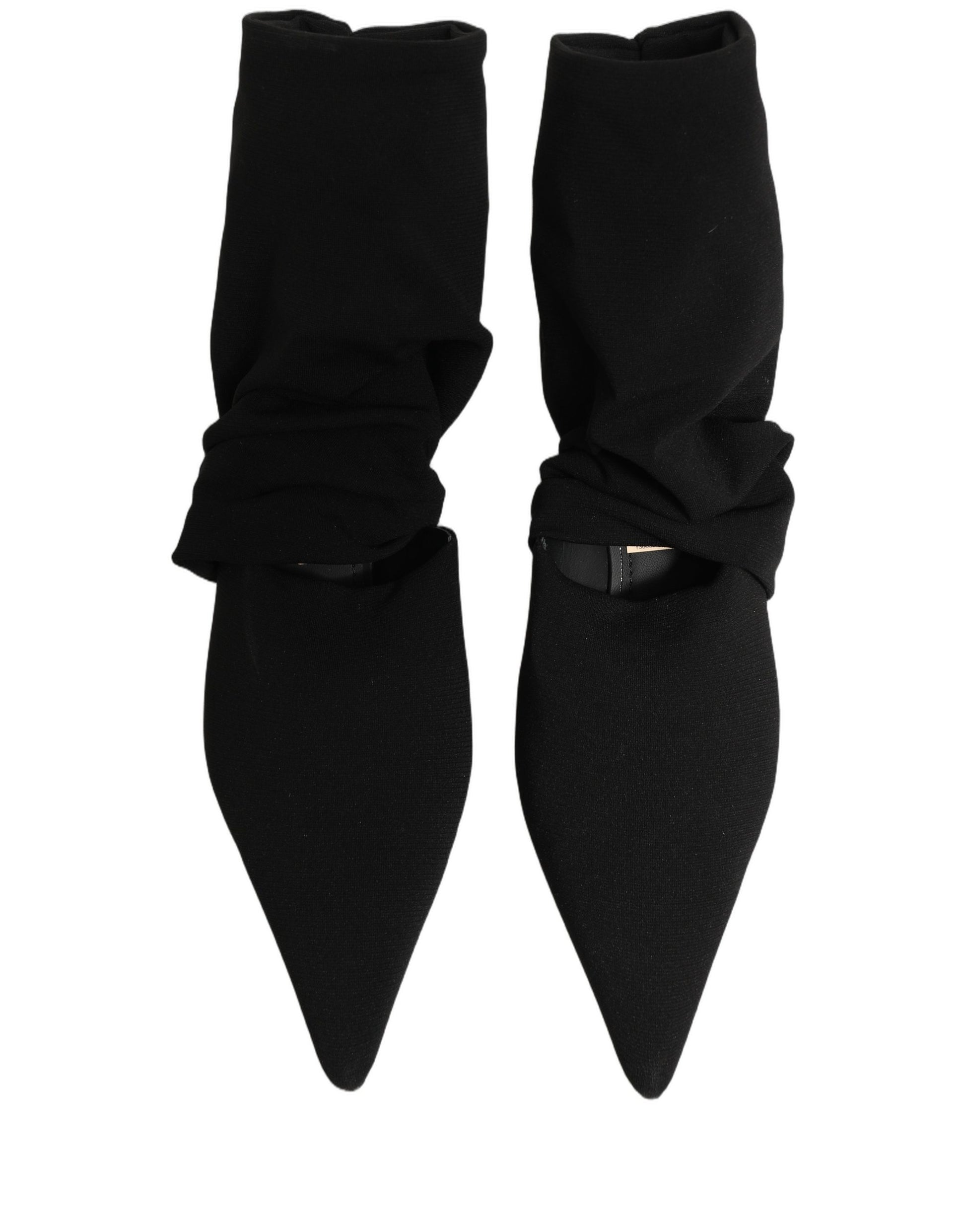 Chaussures Dolce & Gabbana Bottines à talons chaussettes extensibles noires